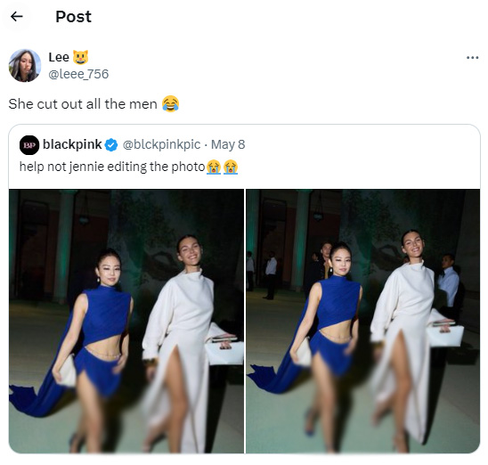 BLACKPINK’s Jennie posts edited Met Gala picture with Vittoria Ceretti