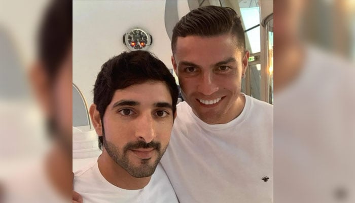 The crown prince of Dubai is friends with Cristiano Ronaldo. — SMCH/File