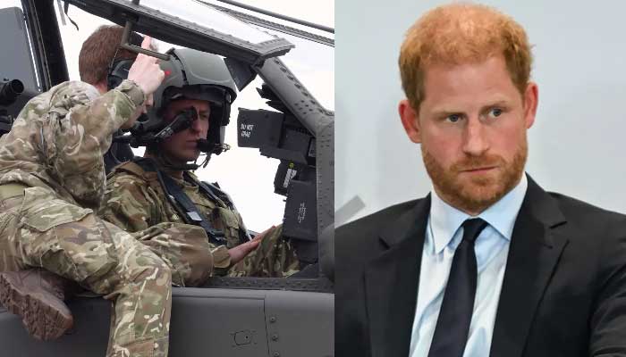 Prince William rocks Harry as he flies gunship helicopter to celebrate new honour