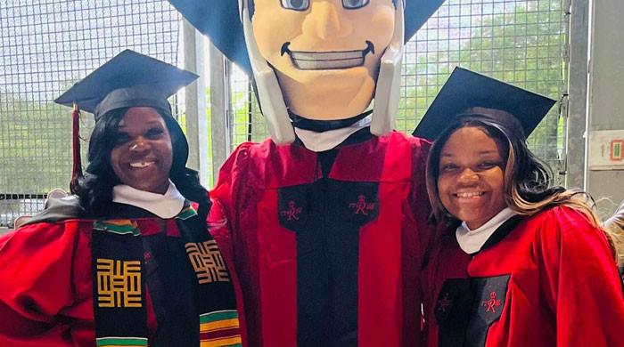 Mother and daughter graduate together from the same university