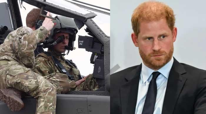 Prince William rocks Harry as he flies gunship helicopter to celebrate ...