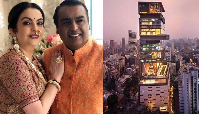 Mukesh Ambanis family lived in ordinary place before Antilia. — Reliance/File