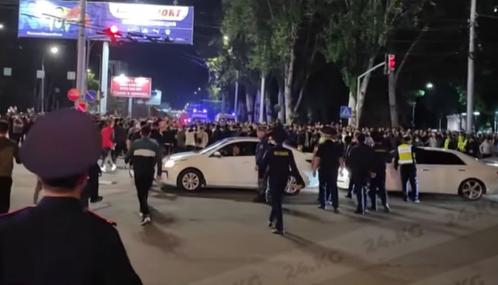 A view of Bishkek streets after police dispersed protestors. — 24.kg
