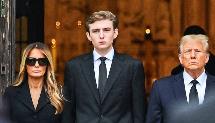 Donald Trump and wife Melania Trump attend son Barrons graduation ceremony. — People/File