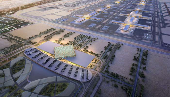 Worlds largest airport to have worlds largest passenger terminal. — Al Maktoum International Airport