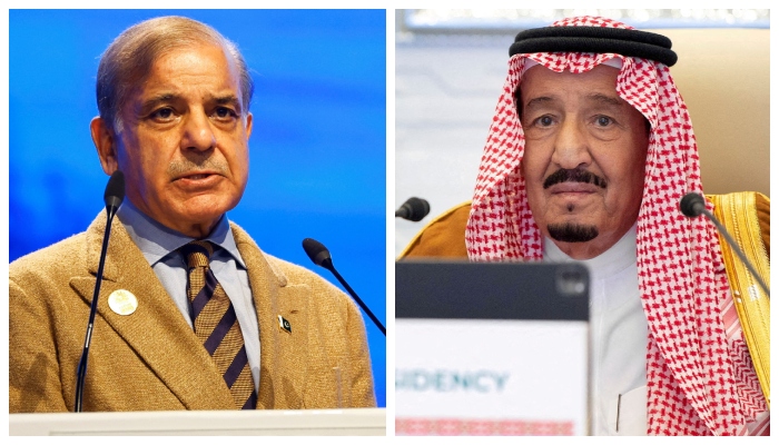 Prime Minister Shehbaz Sharif (left) and Saudi Arabia’s King Salman bin Abdulaziz. — Reuters/File