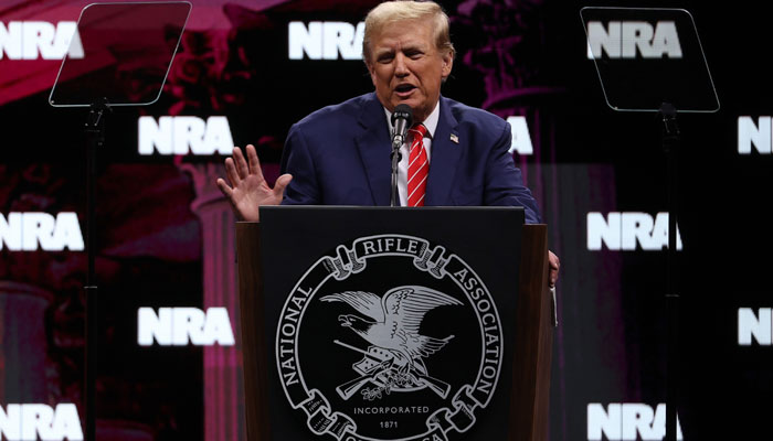 Is Donald Trump fit for presidency? (Donald Trump speaks during the National Rifle Association (NRA) Annual Meeting on May 18, 2024. — AFP)
