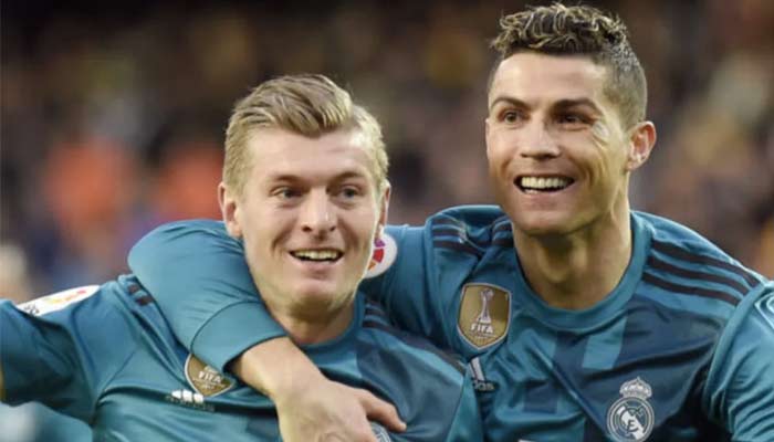 Cristiano Ronaldo feels honoured to have shared field with Toni Kroos. — AFP/File