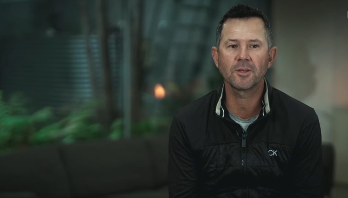 Former Australian skipper Ricky Ponting during an interview in this still taken from a video uploaded on May 23, 2024. - YouTube/ICC