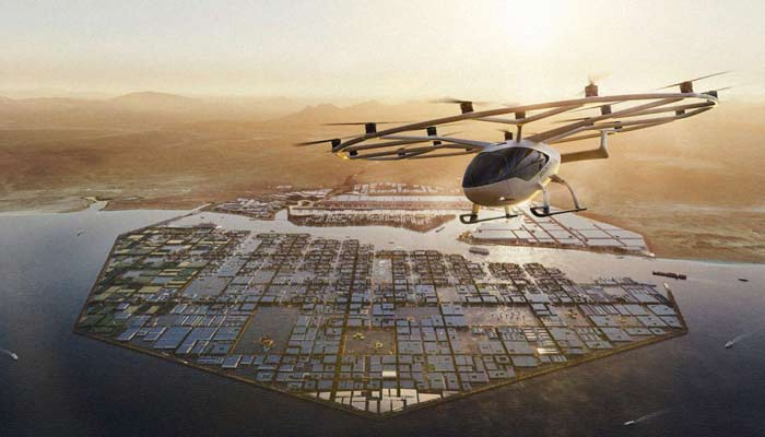 Saudi Arabias Neom to have green flying taxis, 4 airports. — Neom/File