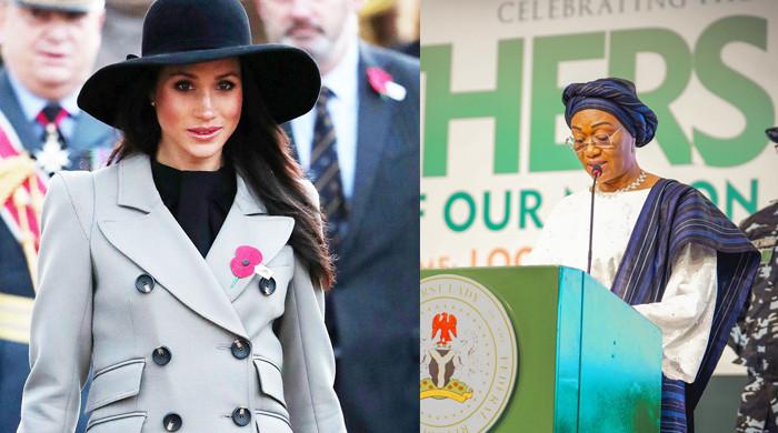 Nigerian First Lady throws shade at Meghan Markle’s controversial fashion on trip