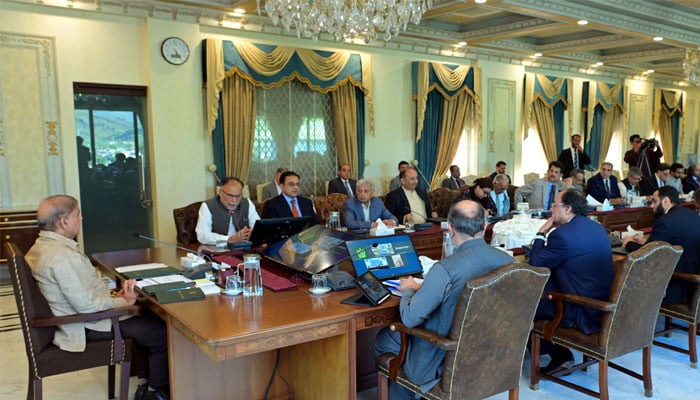 PM Shehbaz Sharif chairs a review meeting regarding cooperation with China in Islamabad on May 28, 2024. — Radio Pakistan