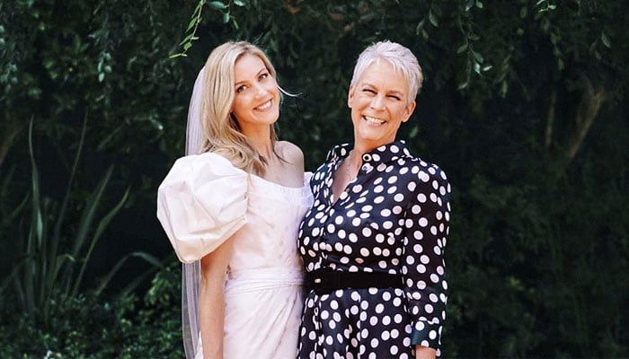 Jamie Lee Curtis shared a photo of Ruby and her partner Kynthia at their wedding celebration in 2022