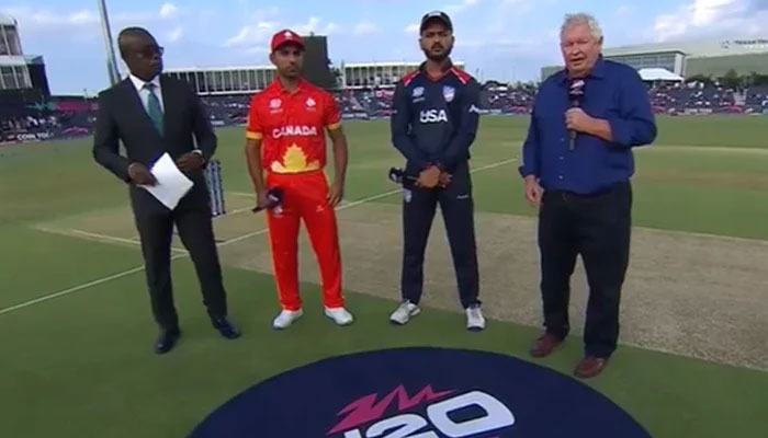 Both captains at the toss. - ICC