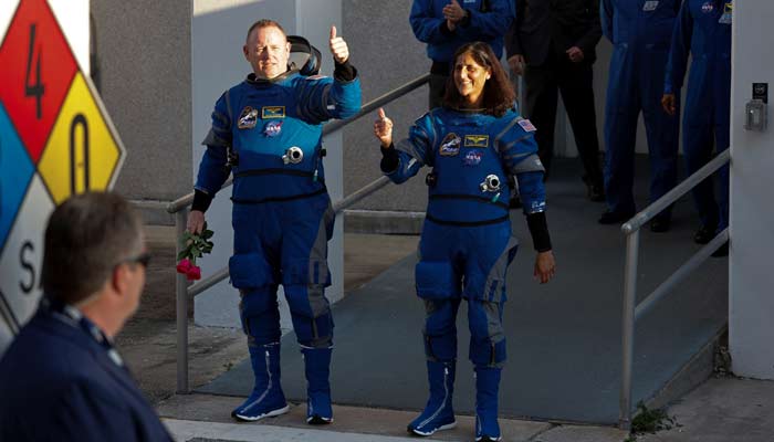 Nasa astronauts Butch Wilmore and Sunita Williams were scheduled to finally blast off into space on Sunday. — Reuters/File