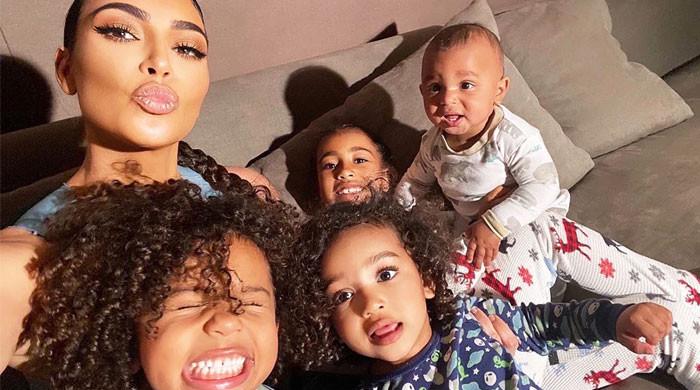 Kim Kardashian radiates happiness as she poses with family: See pic