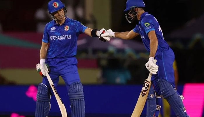 Rahmanullah Gurbaz and Ibrahim Zadran made 4th highest Partnership in T20 World Cup and highest for Afghanistan - 154 runs. — x/ImTanujSingh