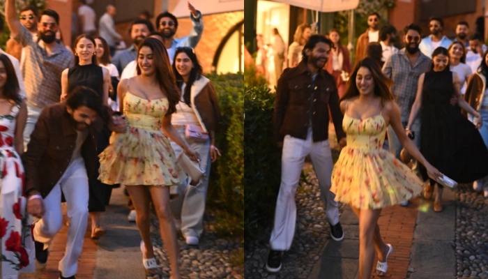 Janhvi Kapoor and rumored beau Shikhar Pahariya hold hands in Italys best weekend