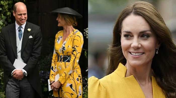 Kate Middleton’s absence felt as Prince William mingles with lady at pal’s wedding