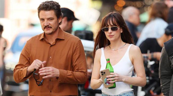 Dakota Johnson cozies up to Pedro Pascal at 'Materialists' after-party