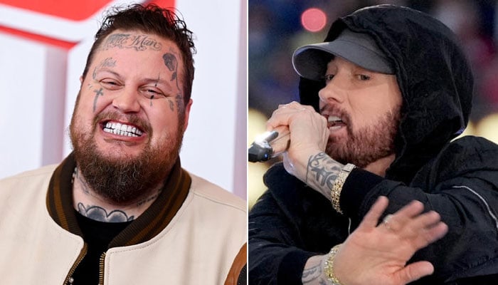 Jelly Roll lent his vocals for a live duet of Eminem’s 2002 hit, ‘Sing For The Moment’