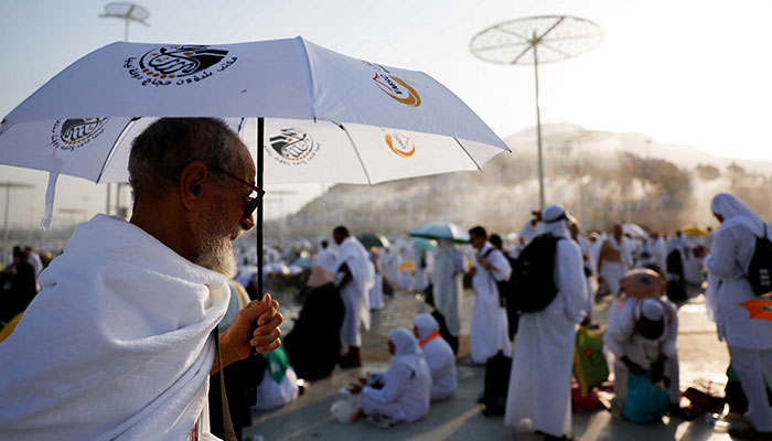 Muslim pilgrims gather on the plain of Arafat during the annual haj pilgrimage, outside the holy city of Makkah, Saudi Arabia, June 15, 2024. — Reuters