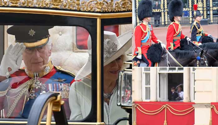 Prince William displays horseback skills as Kate Middleton appears on balcony