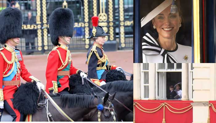 Prince William displays horseback skills as Kate Middleton appears on Buckingham palace balcony