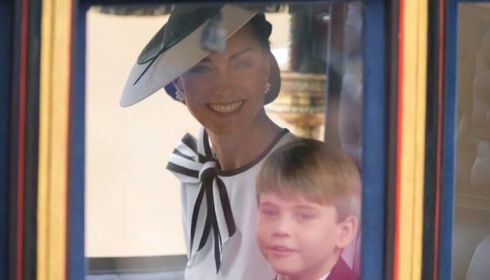 Kate Middleton appeared to make a touching nod to her youngest child, Prince Louis