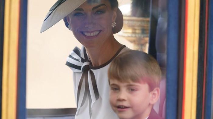 Prince Louis celebrates mom Kate’s return as he dances with crowd