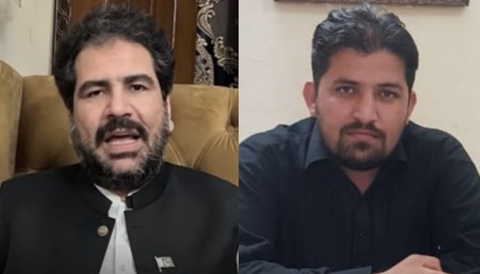 PTI-P leader and KP Assembly member Iqbal Wazir (left) and ANP leader Alif Jan. — Facebook/Muhammad Iqbal Wazir/Alif Jan/File