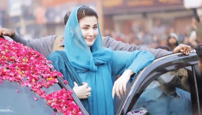 Pakistan Muslim League-Nawaz Senior Vice President Maryam Nawaz visits Lahores Nishtar Colony on January 16, 2024. — X/@pmln_org