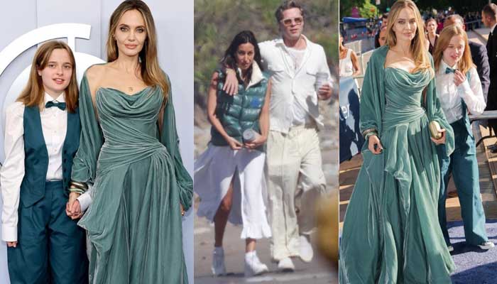 Angelina Jolie oozes glam as Brad Pitt, Ines de Roman romance heats up