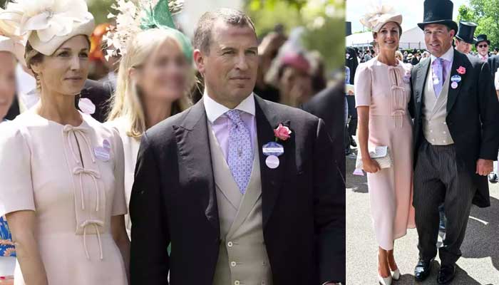 Princess Annes son Peter Phillips and his girlfriend Harriet Sperling put on love-up display