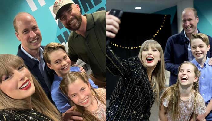 Taylor Swift turns to Instagram to treat fans with her and Travis Kelces photo with William and his kids