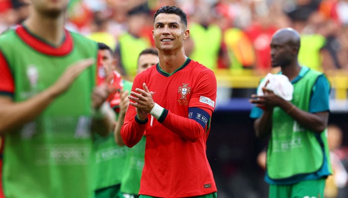Portugals Cristiano Ronaldo applauds fans after the Euro 2024 Group F match against Turkey at Dortmund BVB Stadion, in Dortmund, Germany on June 22, 2024. — Reuters