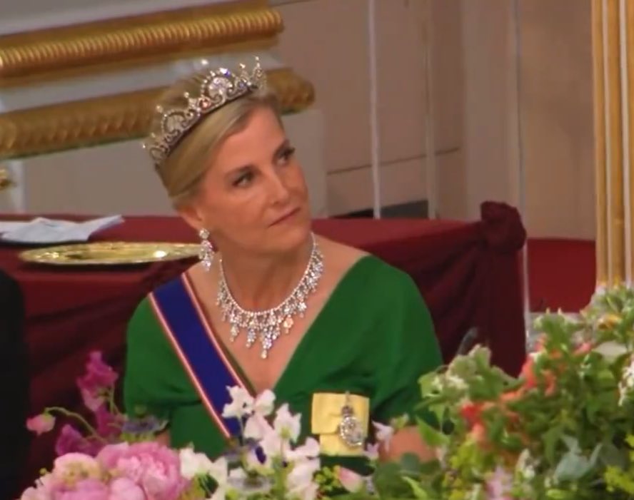 Duchess Sophie borrows Kate Middletons tiara for Buckingham Palace banquet