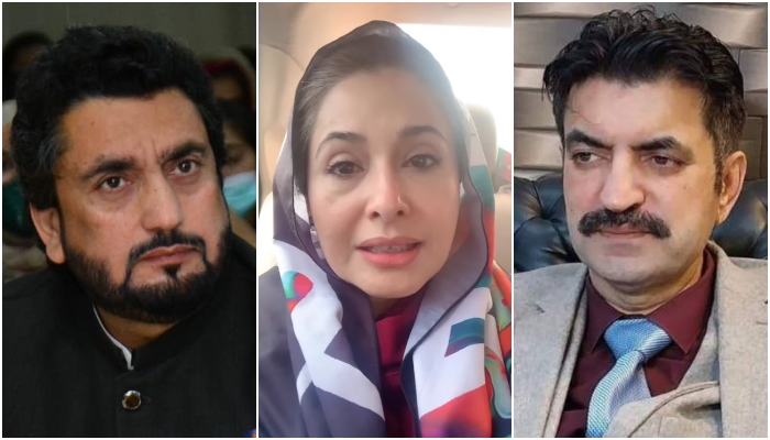 (Left to right) PTI leaders Shehryar Afridi, Shandana Gulzar Khan and Sher Afzal Marwat — Facebook/Instagram/@shehryarkhanafridi1/@shandanagulzarkhan/Sher Afzal Marwat