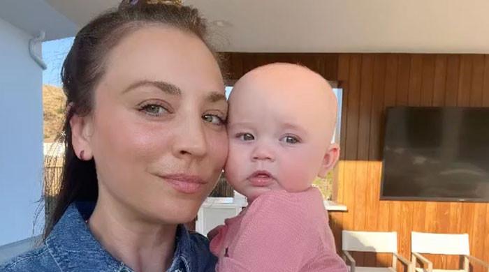 Kaley Cuoco offers inside into her ‘water baby’s’ swimming lessons