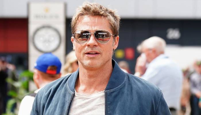 Brad Pitt looks dapper on the London set of upcoming racing movie: Photos