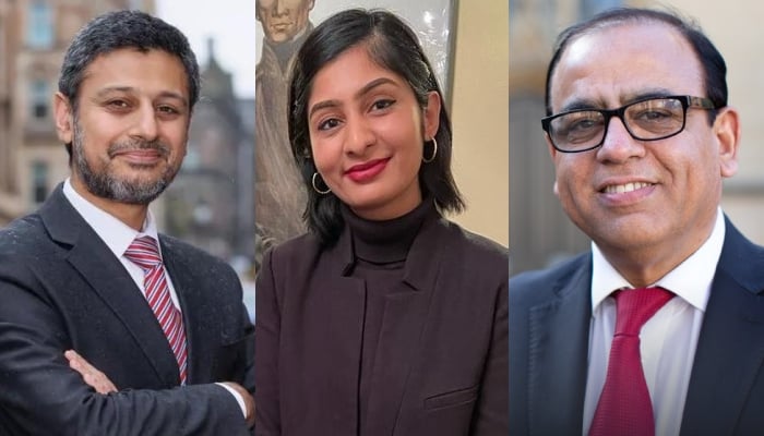 This image shows Labour Partys new MPs Dr Zubir Ahmed (left), Zarah Sultana (centre) and Muhammad Yasin. — Facebook/Dr Zubir Ahmed for Glasgow South West, Instagram/@zarahsultanamp, X/@YasinForBedford