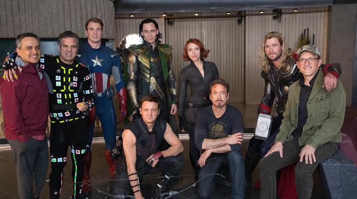 Robert Downey Jr., Chris Evans and Mark Ruffalo reunite for “Avengers”