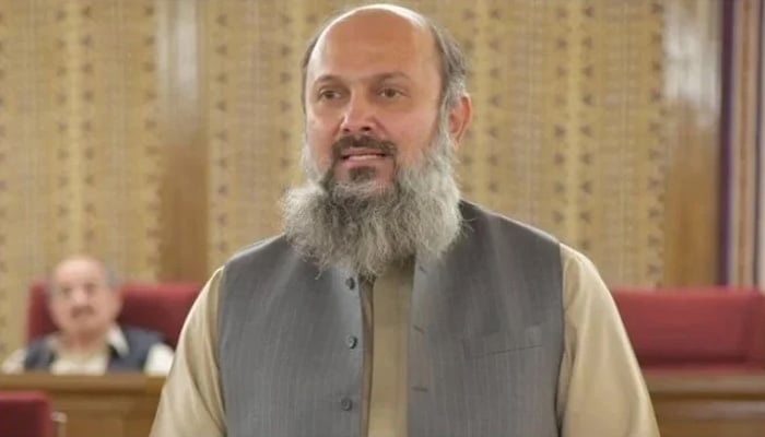 Federal Minister Jam Kamal Khan. — X/File