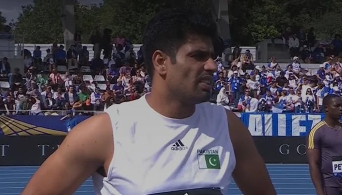 Arshad Nadeem pictured during Paris Diamond League. — reporter