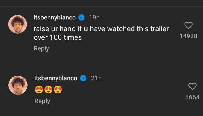 Benny Blanco shows love for Selena Gomez’s new film ‘Emilia Perez’