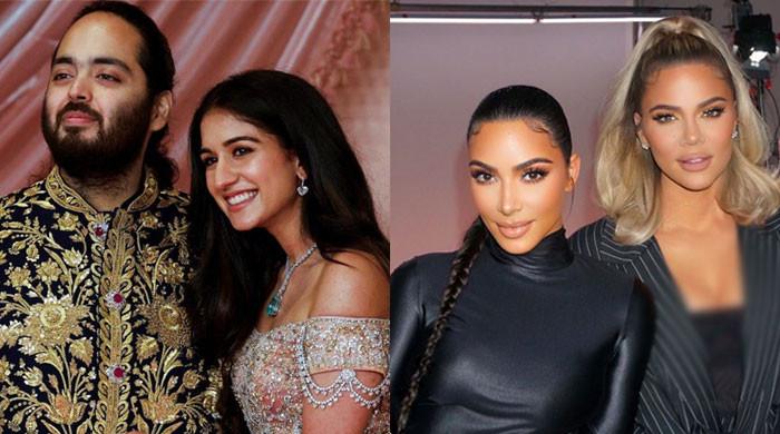 Kim, Khloe Kardashian embrace Indian tradition in Anant Ambani's grand wedding