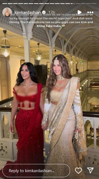 Kim Kardashian, Khloe stun in ethereal outfits at  Anant Ambanis wedding: Photos