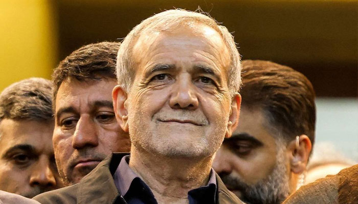 Irans newly-elected President Masoud Pezeshkian is seen in the south of Tehran on July 6, 2024. — AFP