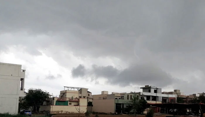 A view of overcast clouds over the provincial capital on July 22, 2023. — NNI