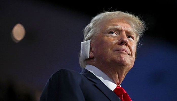 Republican presidential nominee and former US President Donald Trump arrives Day 1 of the Republican National Convention (RNC) at the Fiserv Forum in Milwaukee, Wisconsin, US, July 15, 2024. — Reuters